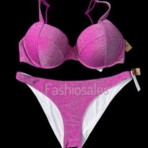 Victorias Secret Swim Shimmer Push up Padded Bikini top & Bottom Set